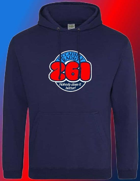 Piccadilly Radio 261 Nobody Does It Better Hoody various colours 80s ILR BBC