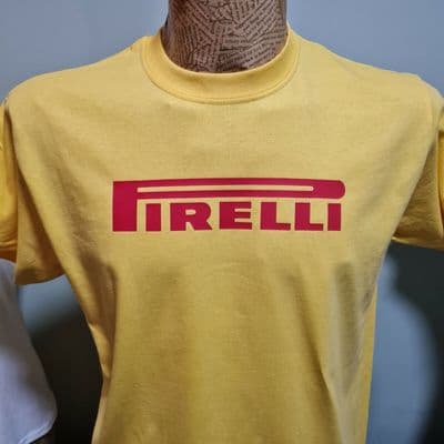 Pirelli unofficial T-Shirt Unisex all sizes Italian Motorsport Tyres
