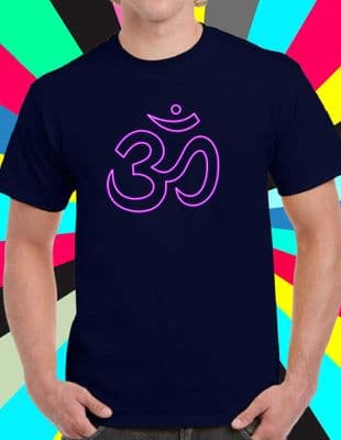 Purple Ohm tee t shirt top Black or Navy Acid House Rave Trip