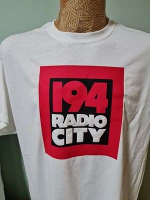 Radio City T Shirt ILR Liverpool Radio Station 1980s 70s retro iconic tee shirt