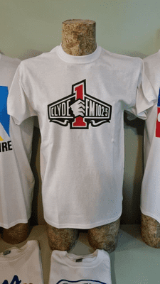 Radio Clyde 1 T Shirt ILR Glasgow Station 1990s retro iconic tee