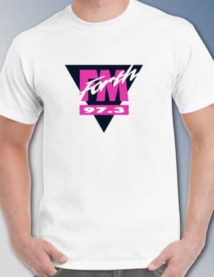 Radio Forth FM 97.3 T Shirt ILR Edinburgh Station 1990s retro iconic tee shirt Scotland