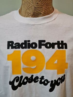 Radio Forth T Shirt ILR Edinburgh Station 1970s retro iconic tee shirt Scotland