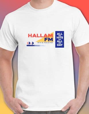 Radio Hallam FM T Tee Shirt various colours ILR BBC Sheffield 1990s uk