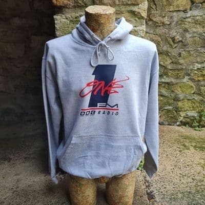 Radio One 1 FM Grey Hoody 1990 style Roadshow