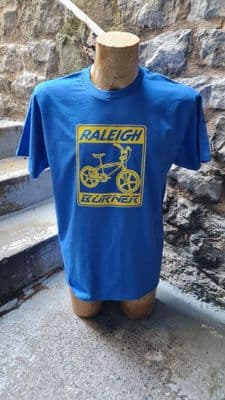 Raleigh Burner BMX  t shirt retro 80s style unisex