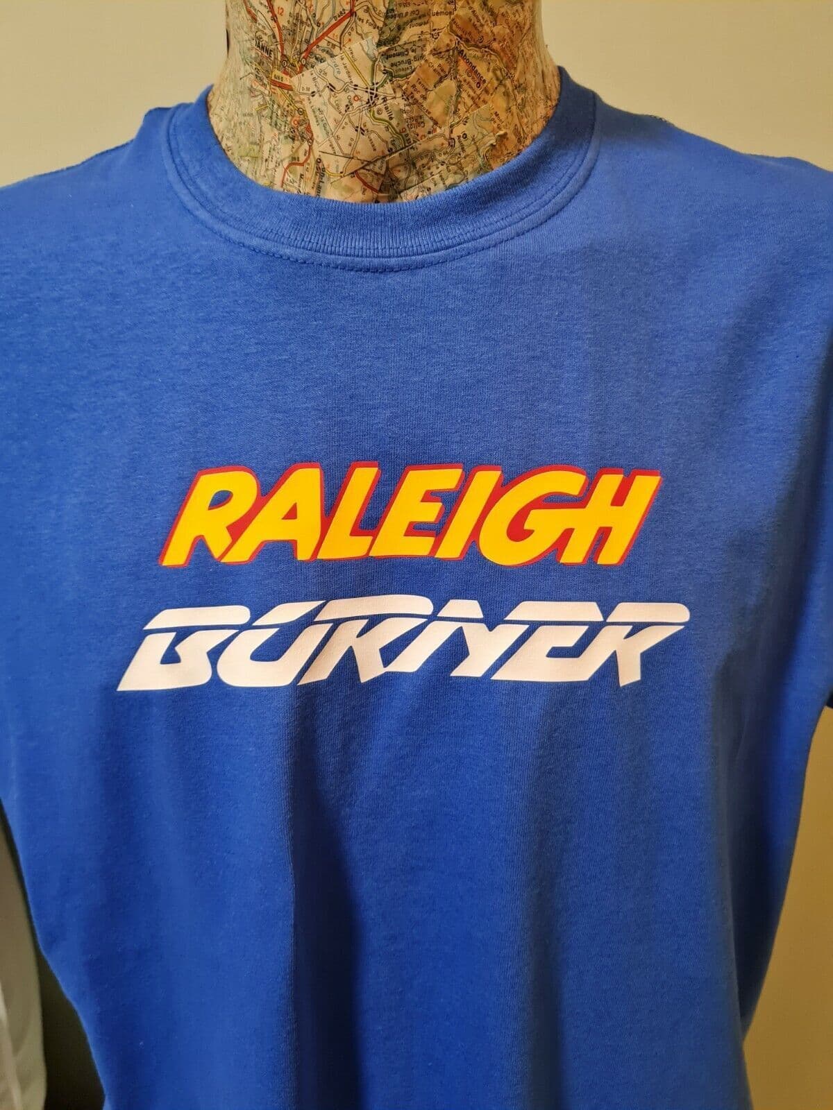 Raleigh Burner T Shirt Mens Unisex BMX retro Skyway Mongoose Haro Chopper