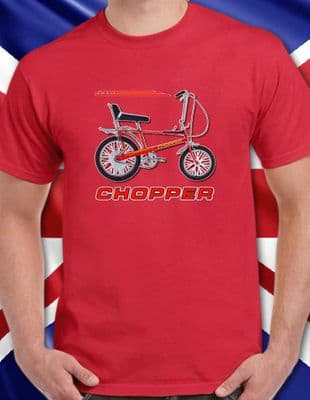 Raleigh Chopper 70s 80s bike graphic tee t shirt retro