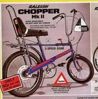 Raleigh Chopper 70s 80s inspired Purple graphic tee t shirt iridescent retro