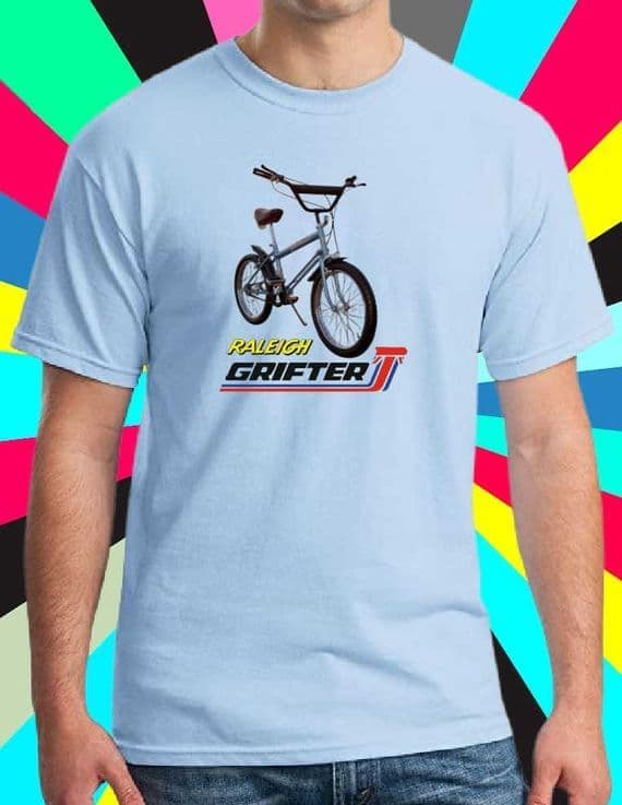 Raleigh Grifter British Bike Blue BMX Tee Shirt various colours