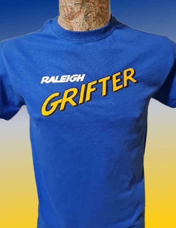 Raleigh Grifter logo Mens Unisex t shirt retro nostalgia 80s Burner Chopper
