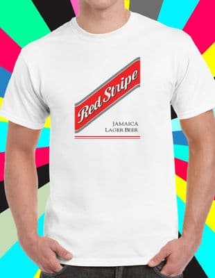 Red Stripe Jamaica Lager beer t shirt unisex