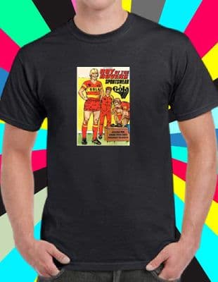 Roy of the Rovers Sportswear T Shirt 1970s retro style tee Melchester