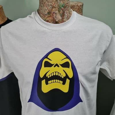 Skeletor retro 1980s I heart the 80's t shirt theme night DJ party skelator