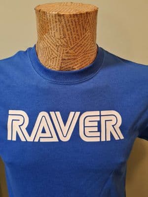 Sonic Raver tee t shirt retro music Dance House Rave Techno Hardcore 90s old skool
