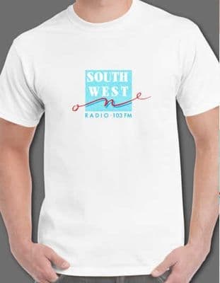 South West Radio 103 FM white tee t shirt 1989 Devon Air