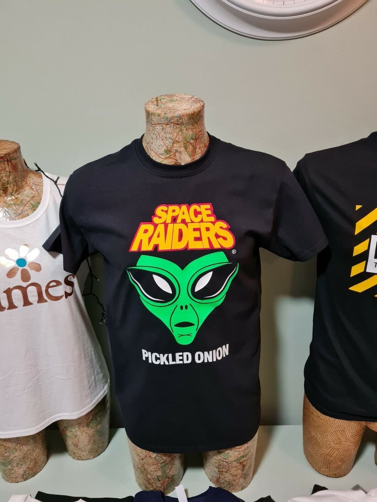 Battlestar Galactica / Oakland Raiders Mashup Graphic T-Shirt - Black Short Sleeve Crew Neck - Gildan Softstyle