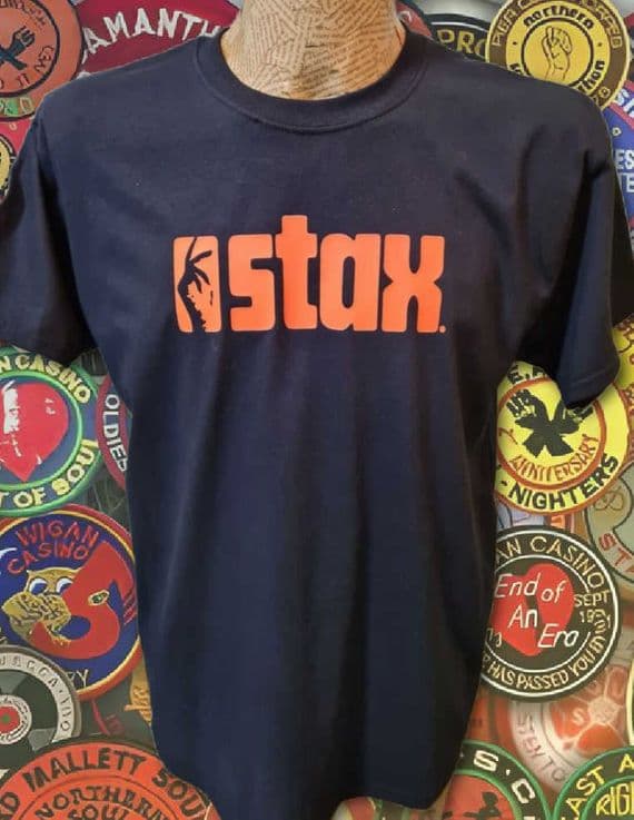 Stax Records Northern Soul tee t shirt retro motown stateside Wigan