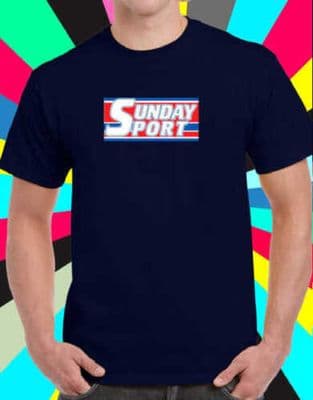 Sunday Sport 1980s logo T Tee Shirt various colours nostalgia