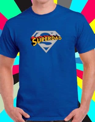 Super Dad Tee Shirt various colours Superdad Father