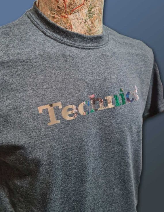 TECHNICS Chrome T-Shirt Unisex slipmat DJ Decks
