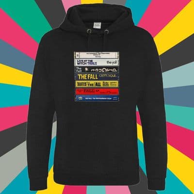 The Fall Tape Cassette collection Hoody various colours Mark E Smith