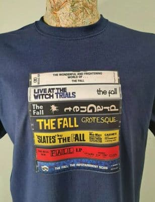 The Fall Tape Cassette collection T Tee Shirt various colours Mark E Smith