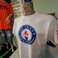 The Torch Stoke on Trent Northern Soul graphic white tee t shirt patch design