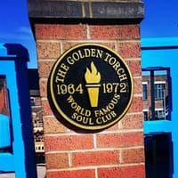 The Torch Stoke on Trent Northern Soul graphic white tee t shirt patch design