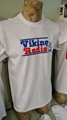 Viking Radio FM T Shirt ILR 1980s retro iconic tee shirt Hull Humberside