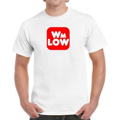 WM Low T Shirt 70s 80s retro William Willie Lows Supermarket
