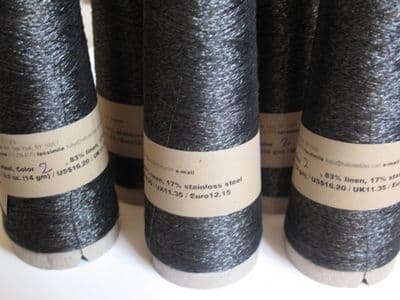 31/1 Linen steel - Charcoal