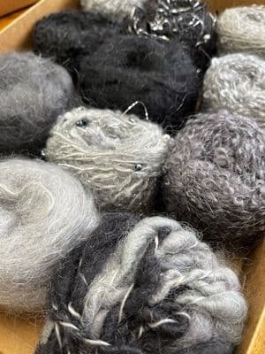 Adele's mohair giftbox -  Silver lining