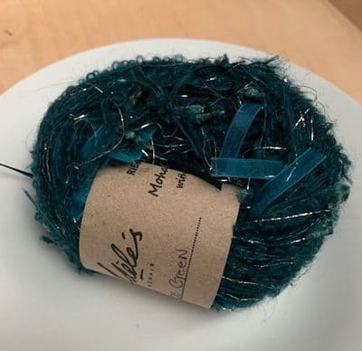 Adele's mohair ribbon balls - Black