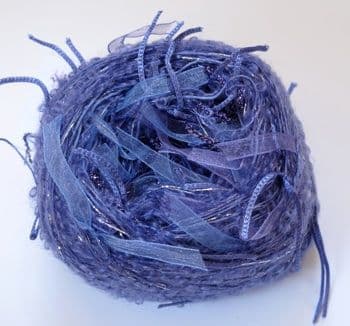 Adele's mohair ribbon balls - Lilac