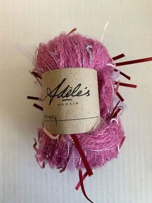 Adele's mohair ribbon balls - Peony