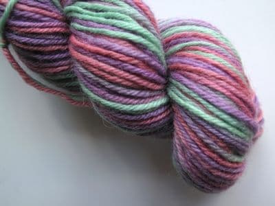 Apples And Pears BFL DK - Coral, lilac and green