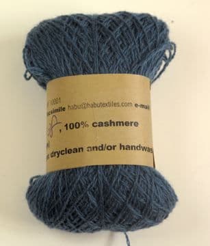 Habu Pure Cashmere  - Peacock blue