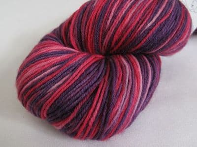 Hot pink, and purples