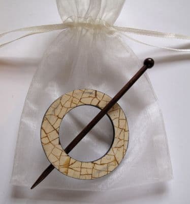 Jul broken coconut shawl pin Was £14.95
