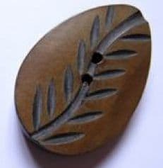 Leaf shaped button