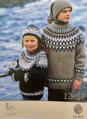 Lopi Pattern for sweaters - Boys 12-32 or Girls 12-34