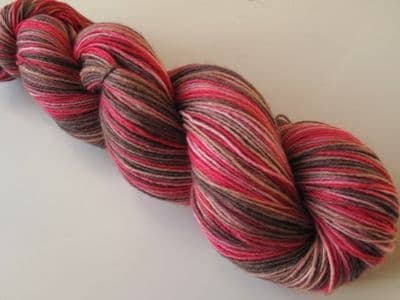 Pinks and chocolate - As seen in the Knitting magazine