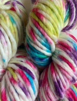 Pure merino chunky in multi sprinkles