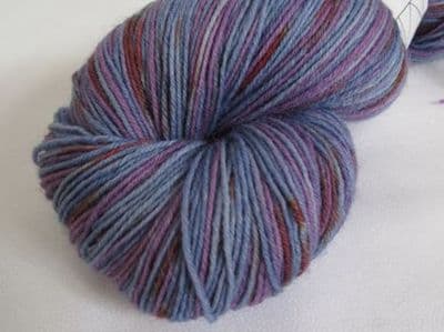 Purple, blue and rust