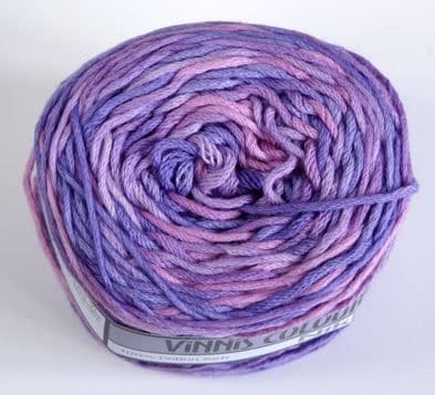 Vinnis Nikkim cotton - Purple Mix 17