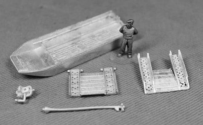 ACS12 British storm boat with outboard motor & opt