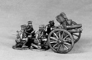 BEF19 Howitzer and crew set. BEF14 & BEF15