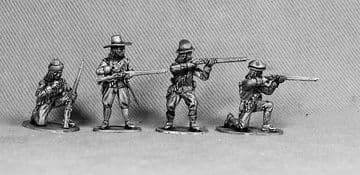 ECW100 Musketeers firing line.