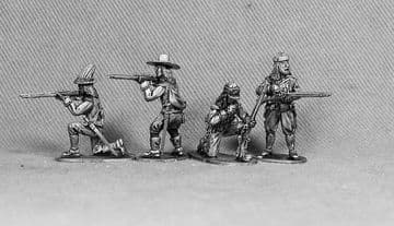 ECW102 Musketeers firing line.